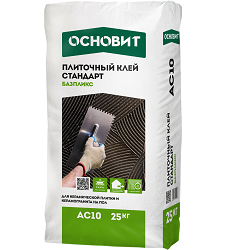 Клей плиточный стандарт Основит Базпликс AC10, C0 T 25 кг