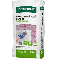 Клей плиточный профи мрамор Основит Максипликс АС17 W, C2 TE 25 кг