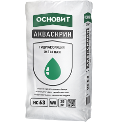 Гидроизоляция жесткая Основит Акваскрин HC63 20 кг